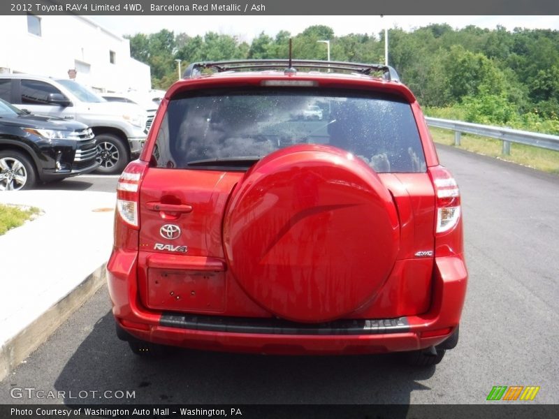 Barcelona Red Metallic / Ash 2012 Toyota RAV4 Limited 4WD