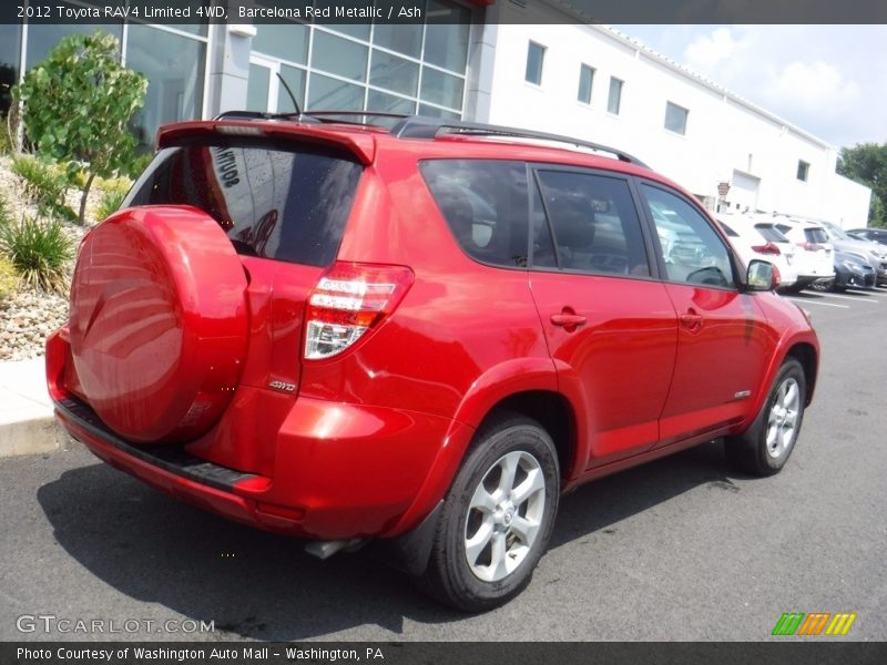 Barcelona Red Metallic / Ash 2012 Toyota RAV4 Limited 4WD