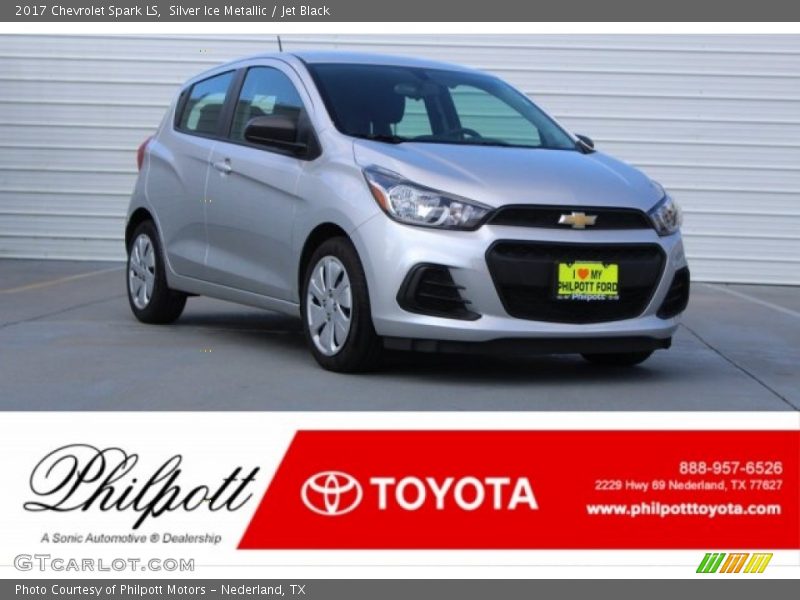 Silver Ice Metallic / Jet Black 2017 Chevrolet Spark LS