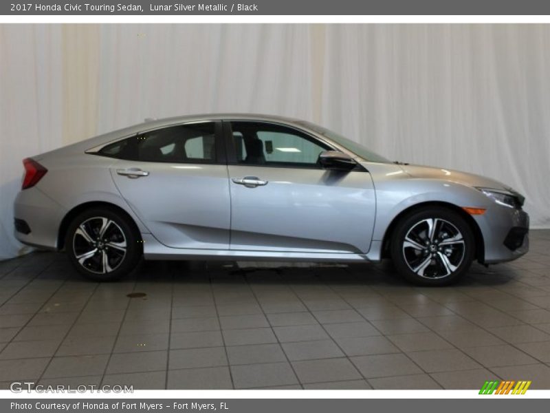 Lunar Silver Metallic / Black 2017 Honda Civic Touring Sedan