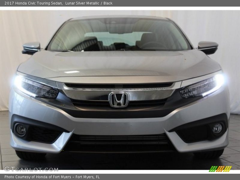 Lunar Silver Metallic / Black 2017 Honda Civic Touring Sedan