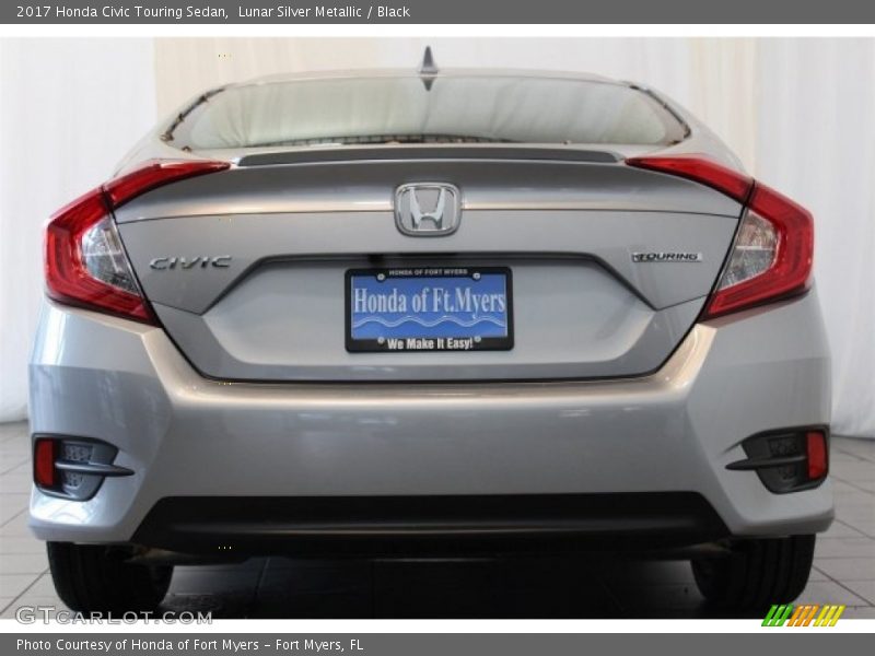 Lunar Silver Metallic / Black 2017 Honda Civic Touring Sedan