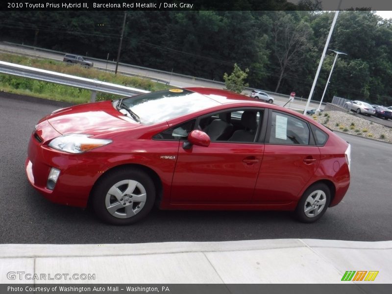 Barcelona Red Metallic / Dark Gray 2010 Toyota Prius Hybrid III