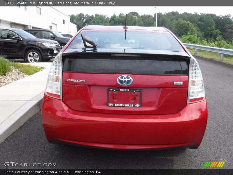 Barcelona Red Metallic / Dark Gray 2010 Toyota Prius Hybrid III