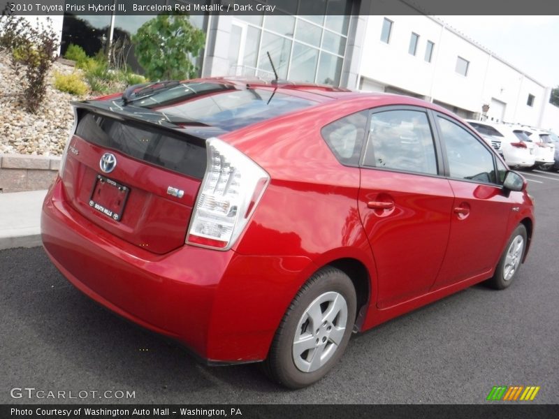Barcelona Red Metallic / Dark Gray 2010 Toyota Prius Hybrid III