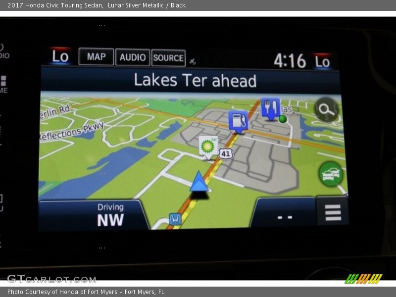 Lunar Silver Metallic / Black 2017 Honda Civic Touring Sedan