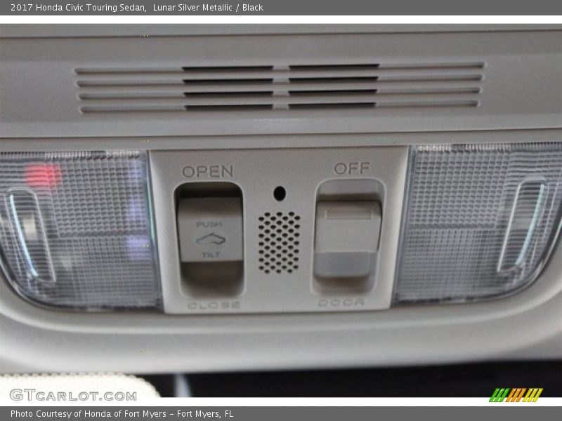Lunar Silver Metallic / Black 2017 Honda Civic Touring Sedan