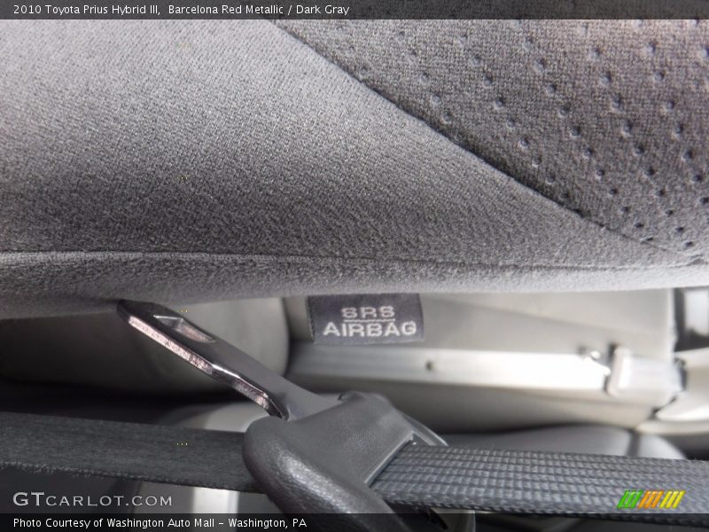 Barcelona Red Metallic / Dark Gray 2010 Toyota Prius Hybrid III