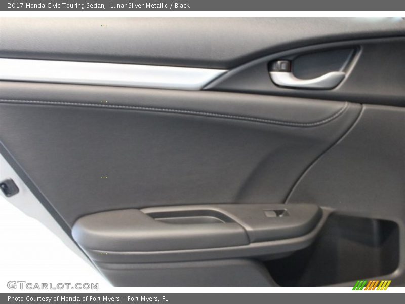 Lunar Silver Metallic / Black 2017 Honda Civic Touring Sedan