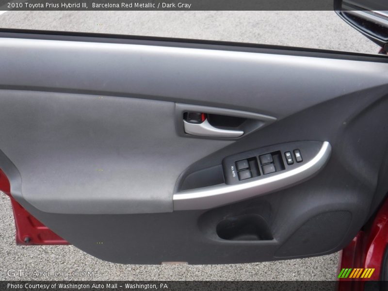 Barcelona Red Metallic / Dark Gray 2010 Toyota Prius Hybrid III