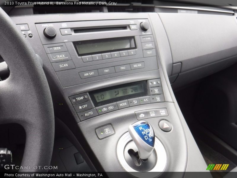 Barcelona Red Metallic / Dark Gray 2010 Toyota Prius Hybrid III