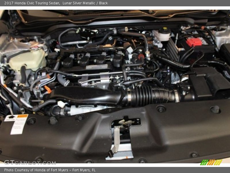 Lunar Silver Metallic / Black 2017 Honda Civic Touring Sedan