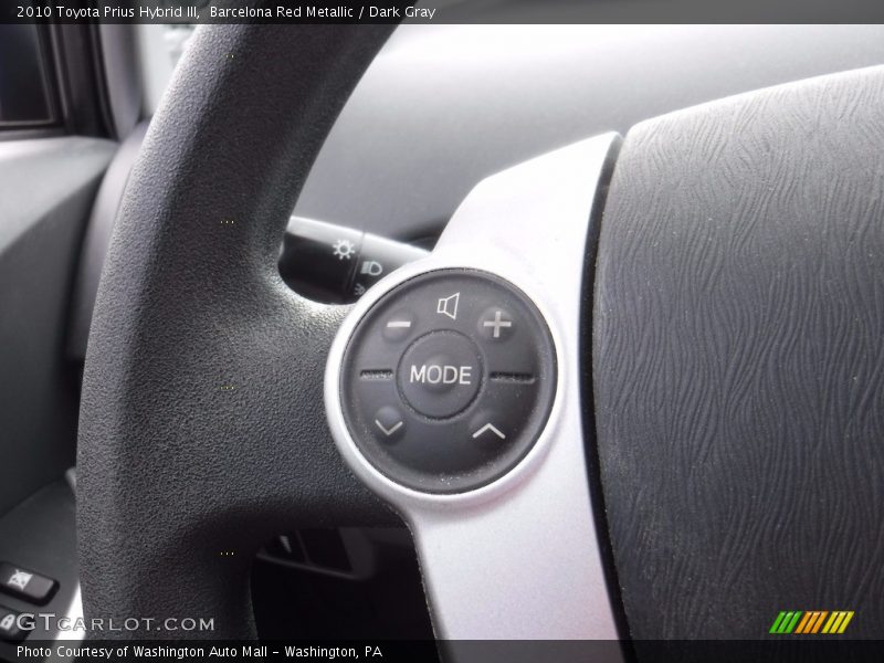 Barcelona Red Metallic / Dark Gray 2010 Toyota Prius Hybrid III