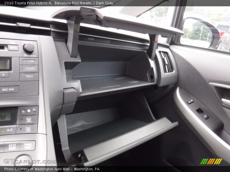 Barcelona Red Metallic / Dark Gray 2010 Toyota Prius Hybrid III