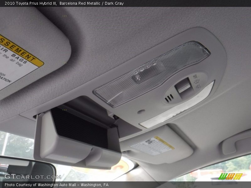Barcelona Red Metallic / Dark Gray 2010 Toyota Prius Hybrid III