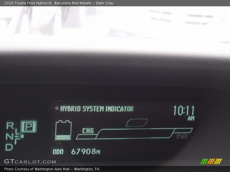 Barcelona Red Metallic / Dark Gray 2010 Toyota Prius Hybrid III