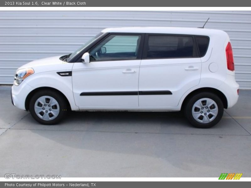 Clear White / Black Cloth 2013 Kia Soul 1.6