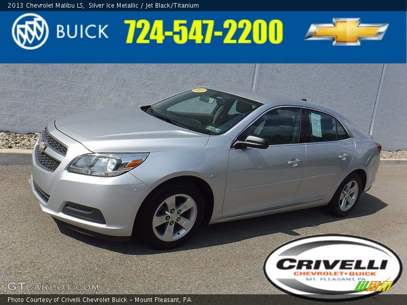 Silver Ice Metallic / Jet Black/Titanium 2013 Chevrolet Malibu LS