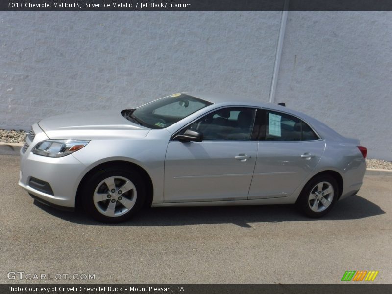 Silver Ice Metallic / Jet Black/Titanium 2013 Chevrolet Malibu LS