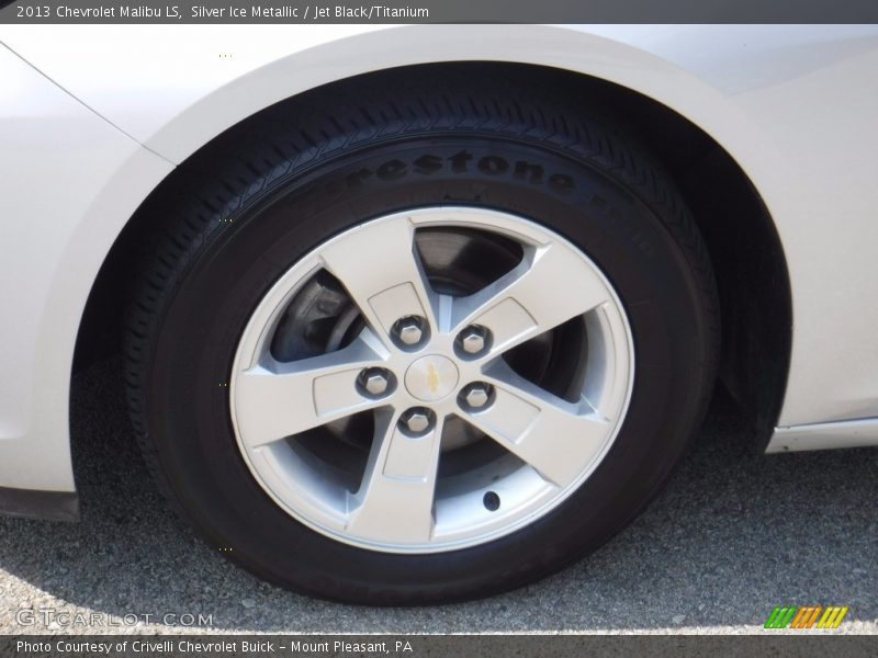Silver Ice Metallic / Jet Black/Titanium 2013 Chevrolet Malibu LS