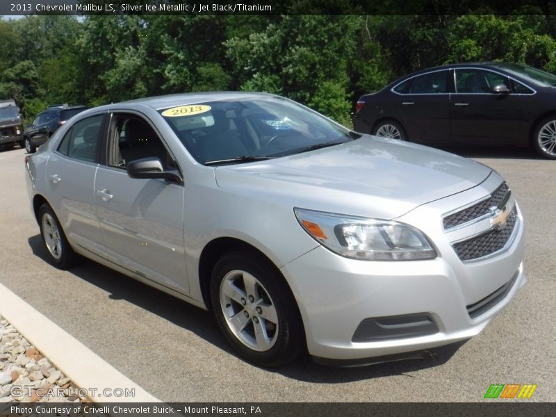 Silver Ice Metallic / Jet Black/Titanium 2013 Chevrolet Malibu LS