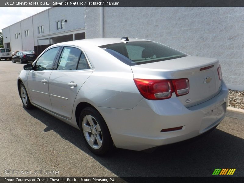 Silver Ice Metallic / Jet Black/Titanium 2013 Chevrolet Malibu LS