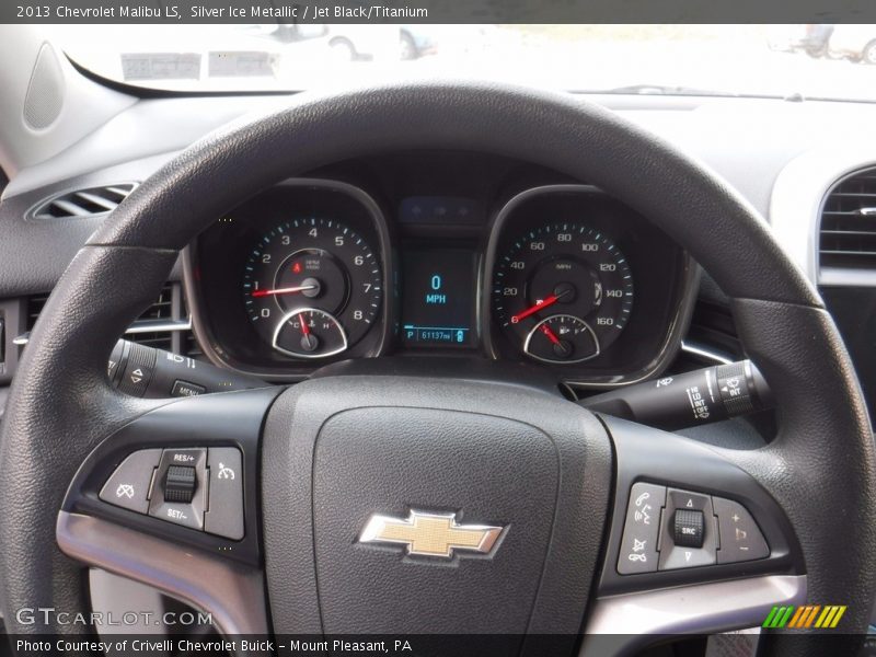 Silver Ice Metallic / Jet Black/Titanium 2013 Chevrolet Malibu LS