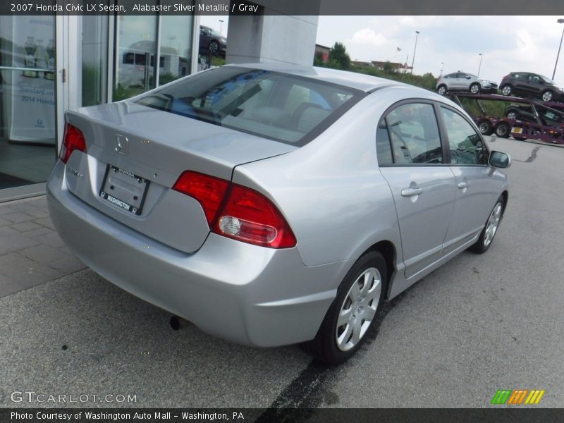 Alabaster Silver Metallic / Gray 2007 Honda Civic LX Sedan
