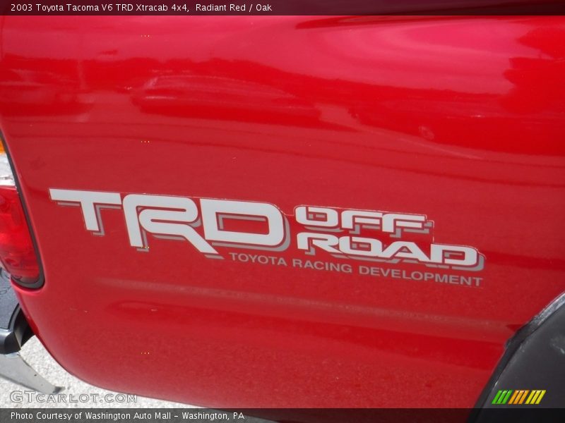 Radiant Red / Oak 2003 Toyota Tacoma V6 TRD Xtracab 4x4