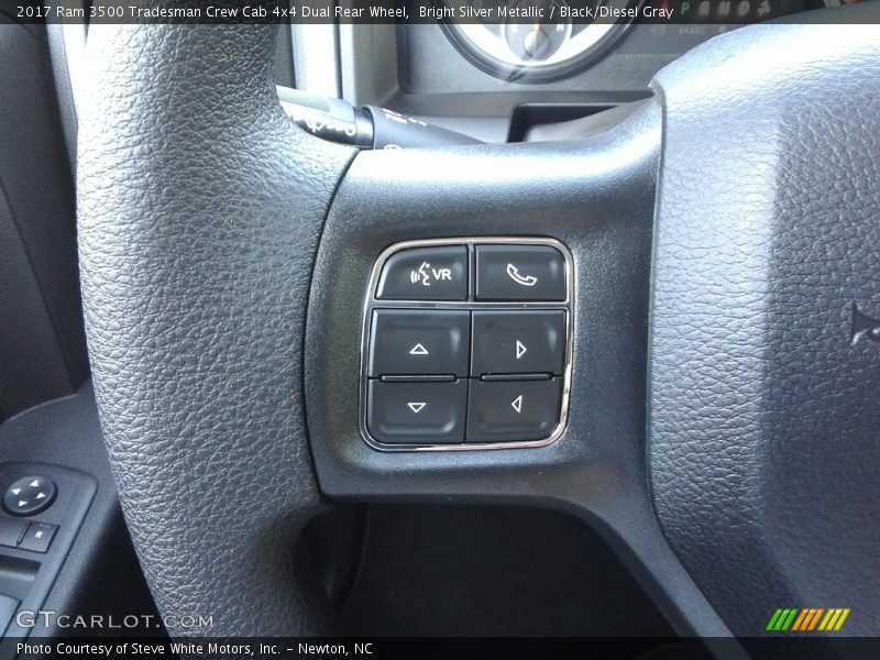 Bright Silver Metallic / Black/Diesel Gray 2017 Ram 3500 Tradesman Crew Cab 4x4 Dual Rear Wheel