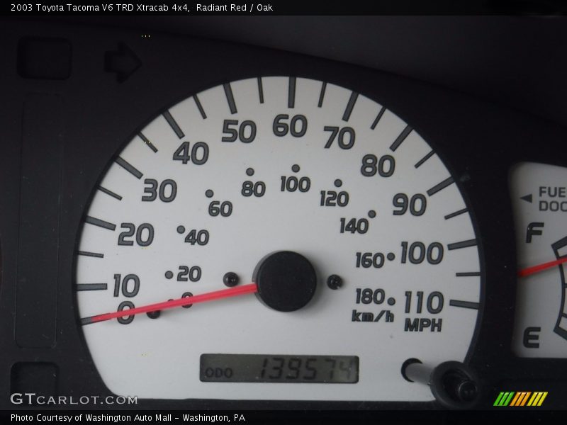 Radiant Red / Oak 2003 Toyota Tacoma V6 TRD Xtracab 4x4