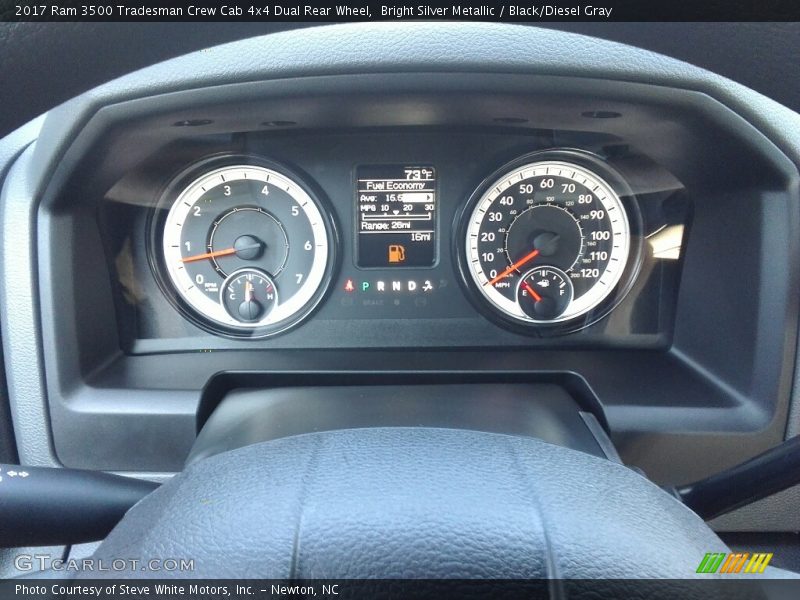 Bright Silver Metallic / Black/Diesel Gray 2017 Ram 3500 Tradesman Crew Cab 4x4 Dual Rear Wheel