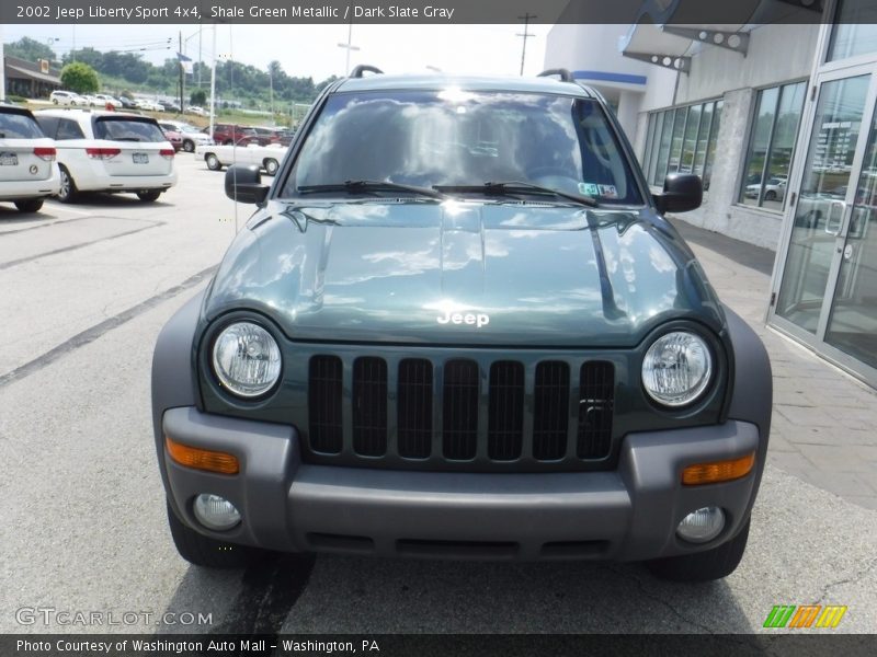 Shale Green Metallic / Dark Slate Gray 2002 Jeep Liberty Sport 4x4
