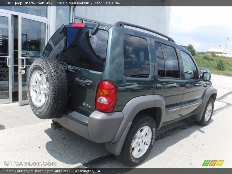 Shale Green Metallic / Dark Slate Gray 2002 Jeep Liberty Sport 4x4