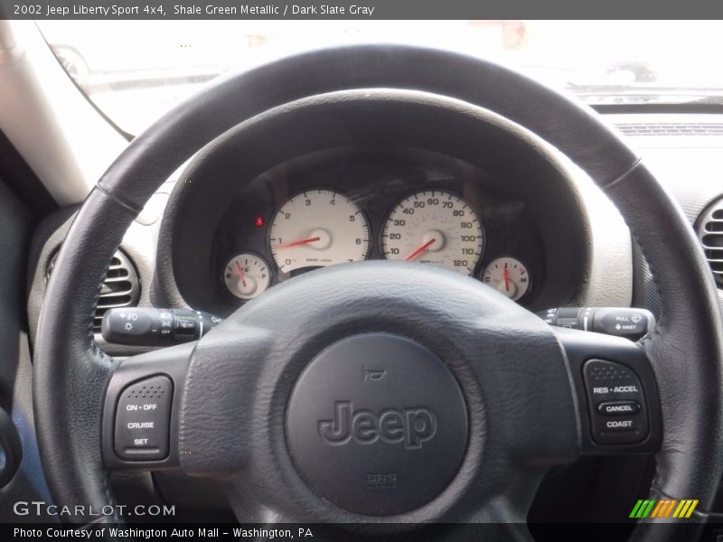 Shale Green Metallic / Dark Slate Gray 2002 Jeep Liberty Sport 4x4