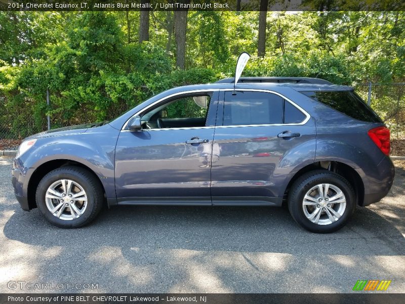 Atlantis Blue Metallic / Light Titanium/Jet Black 2014 Chevrolet Equinox LT