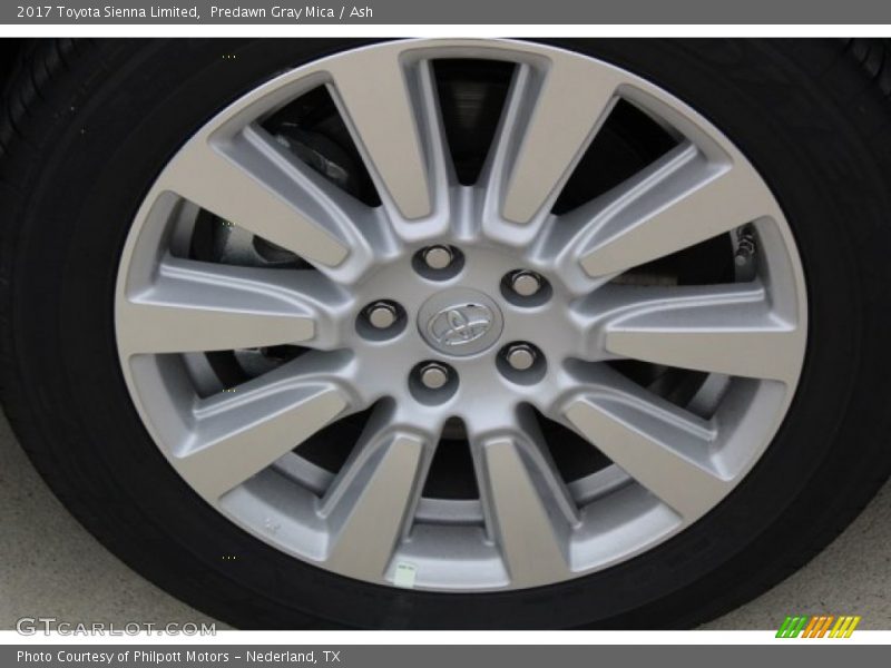 Predawn Gray Mica / Ash 2017 Toyota Sienna Limited