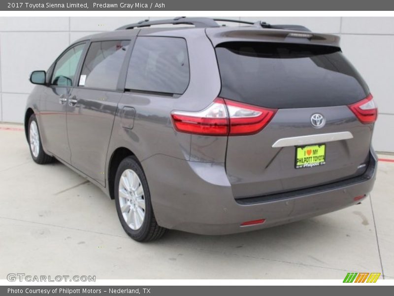 Predawn Gray Mica / Ash 2017 Toyota Sienna Limited