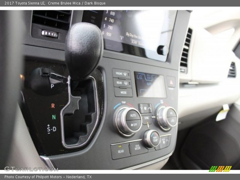Creme Brulee Mica / Dark Bisque 2017 Toyota Sienna LE