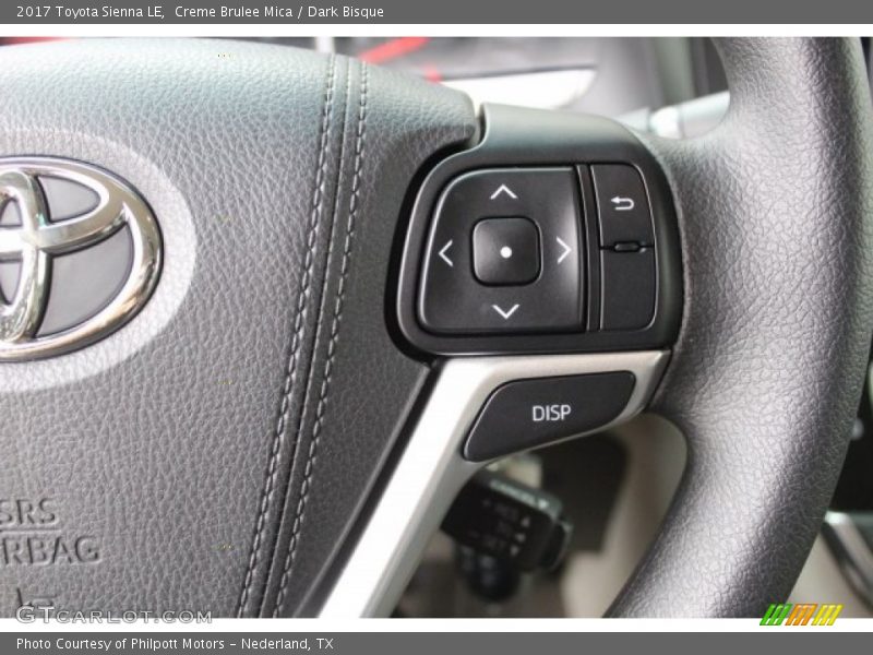 Creme Brulee Mica / Dark Bisque 2017 Toyota Sienna LE