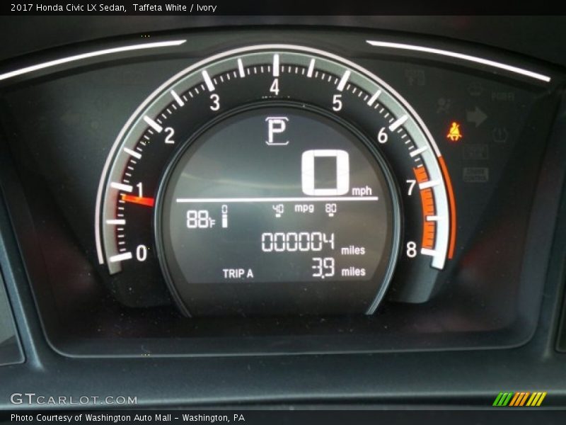 Taffeta White / Ivory 2017 Honda Civic LX Sedan