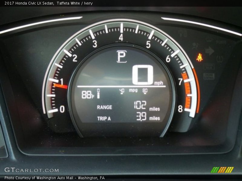 Taffeta White / Ivory 2017 Honda Civic LX Sedan