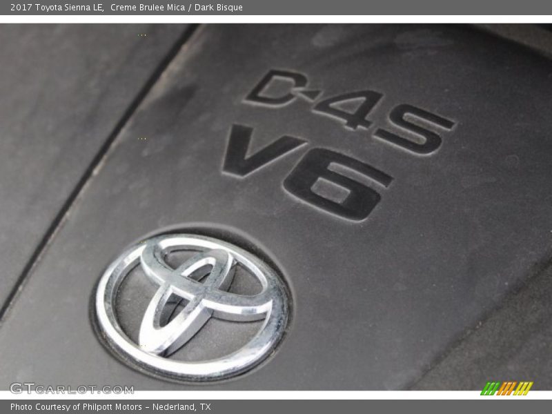 Creme Brulee Mica / Dark Bisque 2017 Toyota Sienna LE