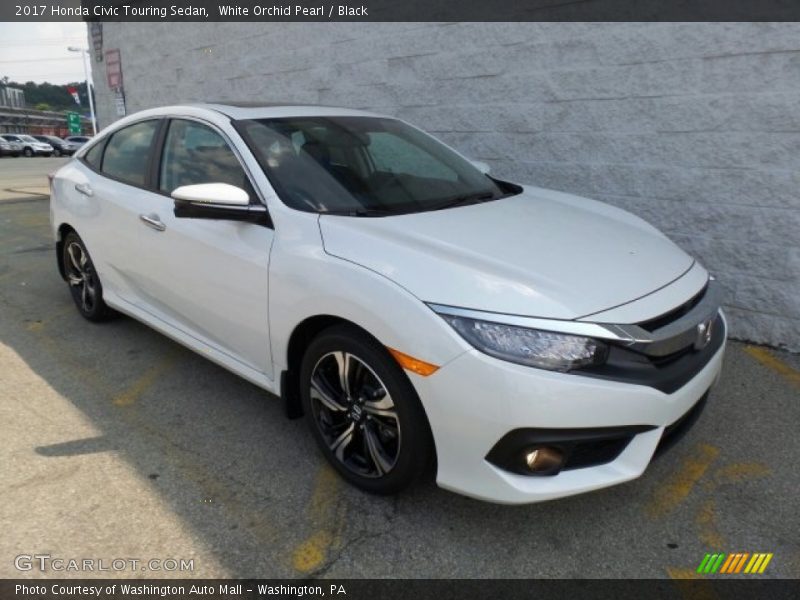White Orchid Pearl / Black 2017 Honda Civic Touring Sedan