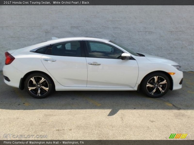 White Orchid Pearl / Black 2017 Honda Civic Touring Sedan