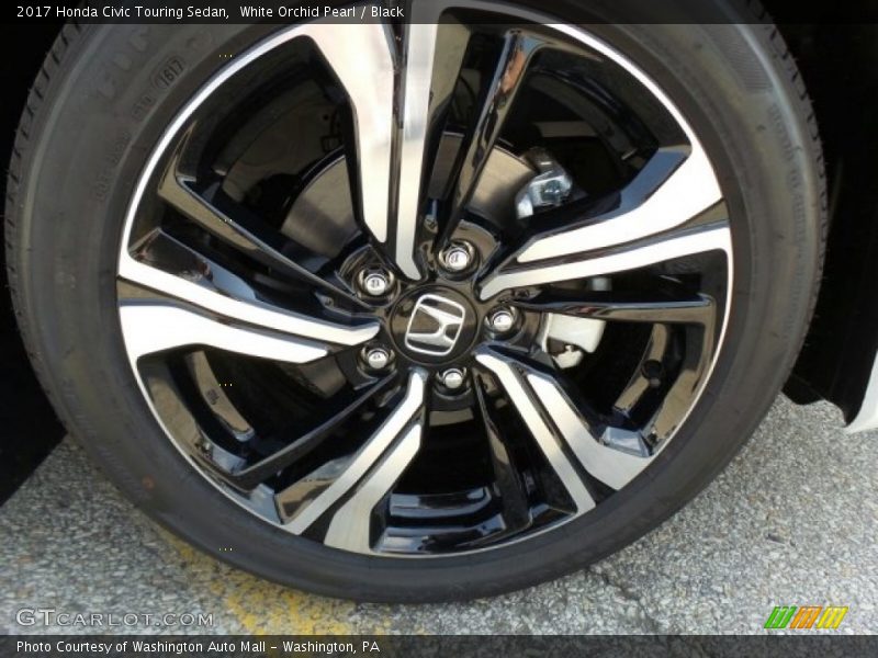 White Orchid Pearl / Black 2017 Honda Civic Touring Sedan