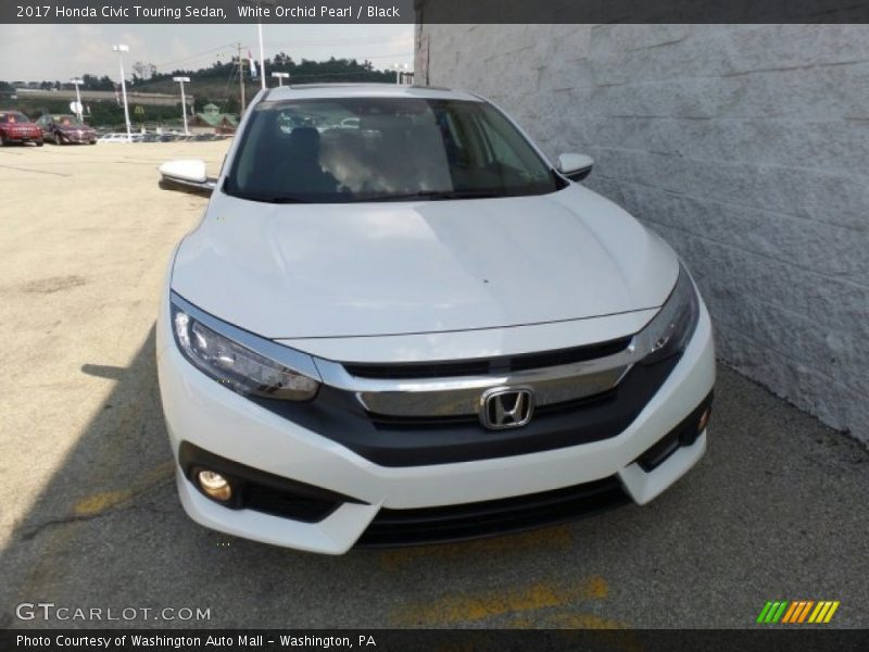 White Orchid Pearl / Black 2017 Honda Civic Touring Sedan
