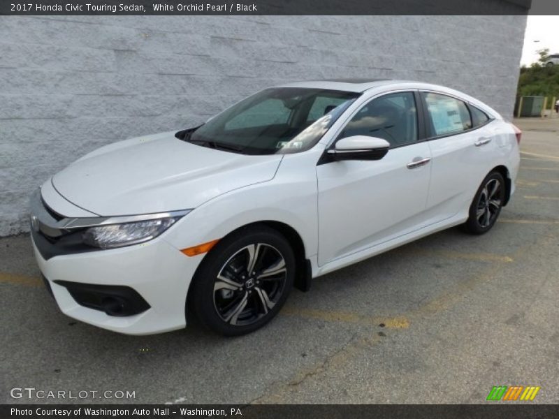 White Orchid Pearl / Black 2017 Honda Civic Touring Sedan