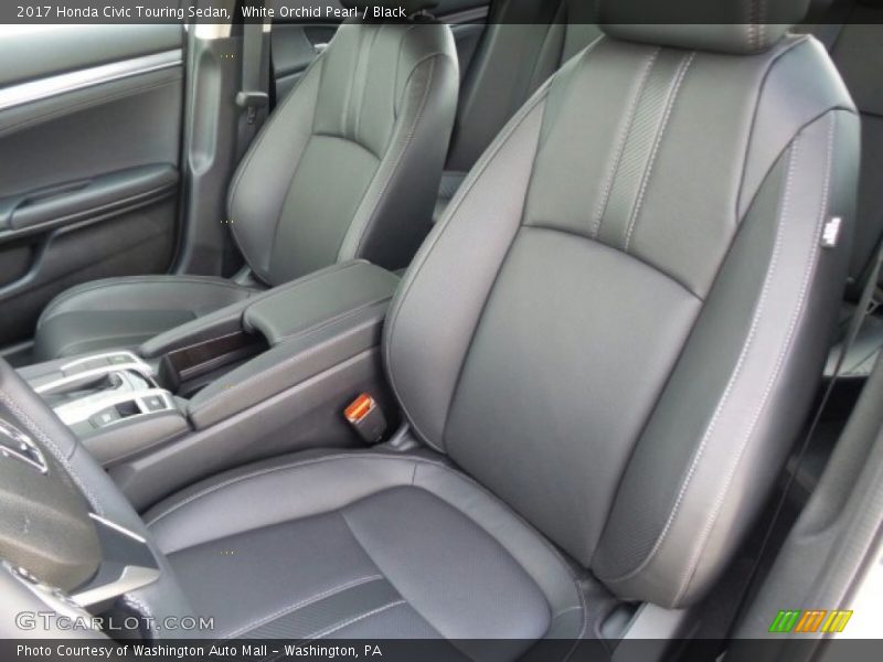 White Orchid Pearl / Black 2017 Honda Civic Touring Sedan
