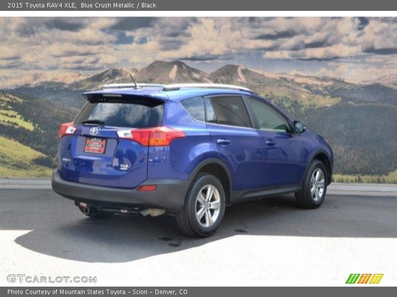 Blue Crush Metallic / Black 2015 Toyota RAV4 XLE